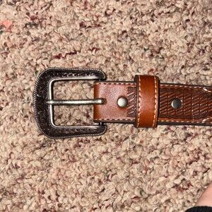 CODY JAMES Brown Leather Women's Belt